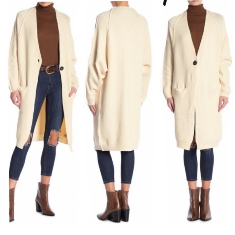 Free people cardigan cream XS